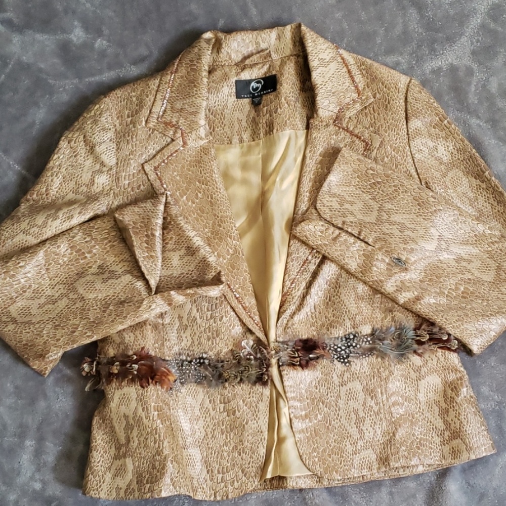 True Meaning Blazer Snakeskin